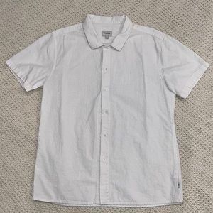 Rhythm White Casual Button Down Shirt